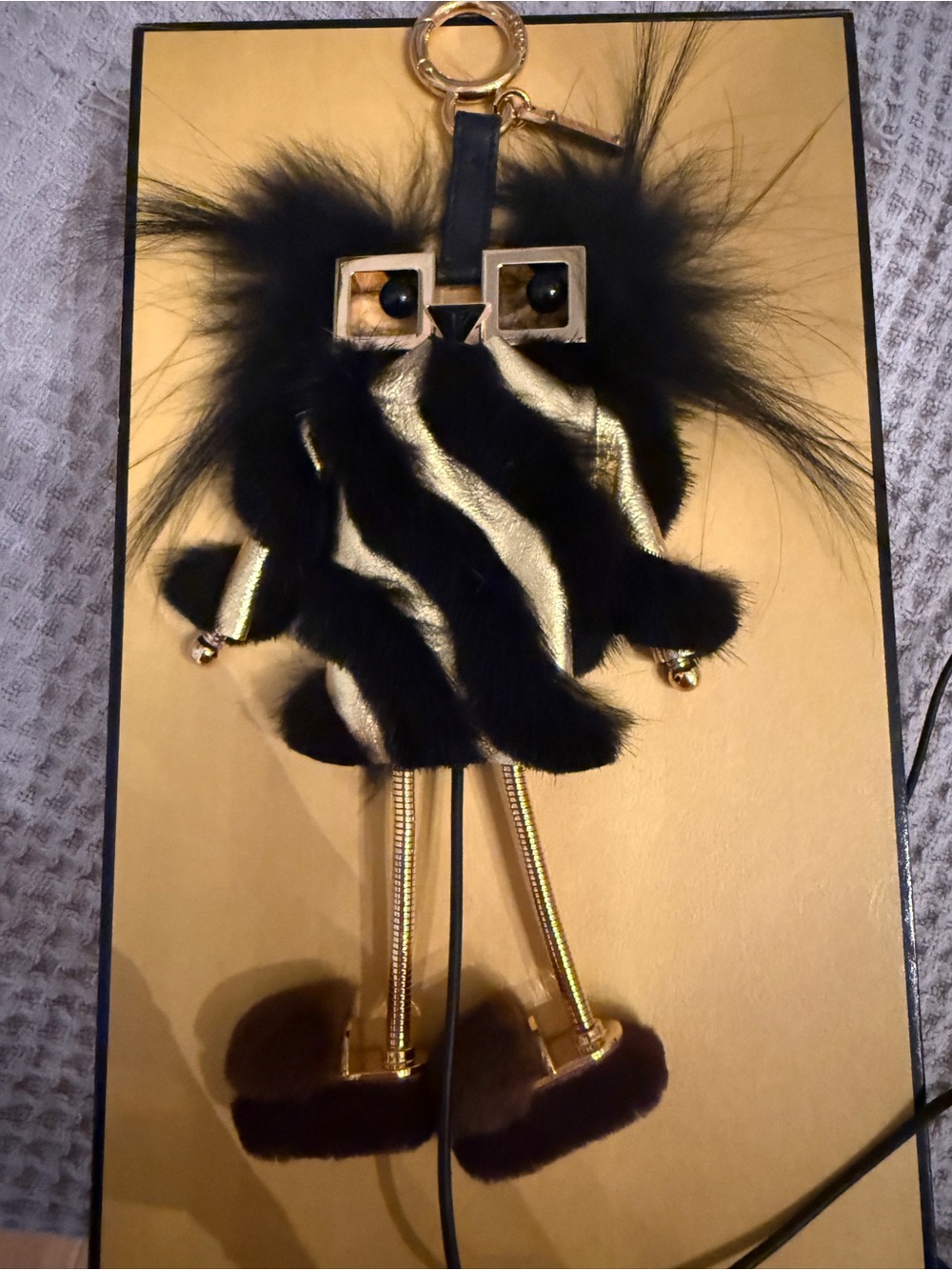 Black & Gold mink Fendi Witch power bank